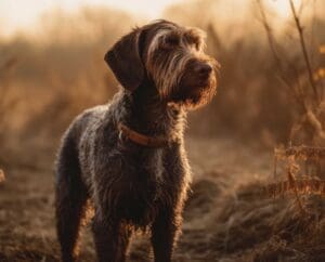 German Wirehaired Pointer side profile