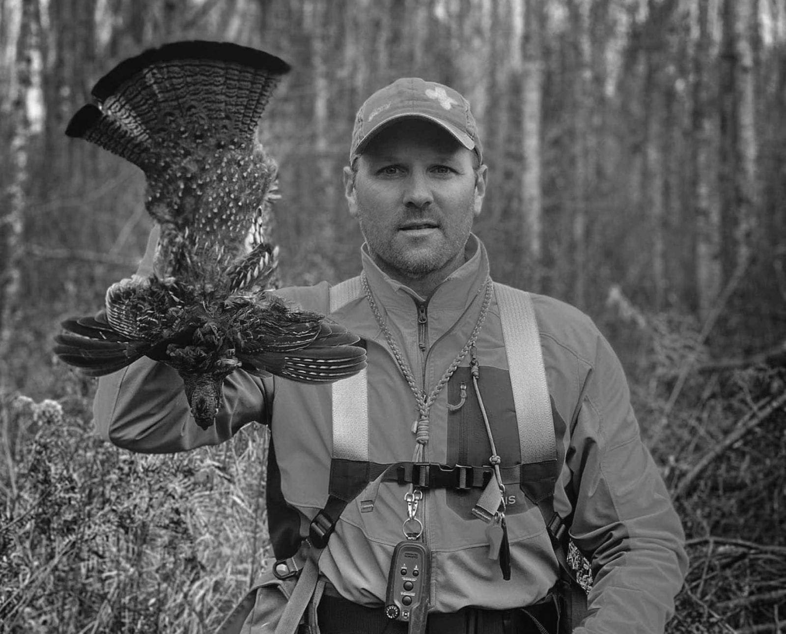 Fritz Heller on a successful grouse hunt.