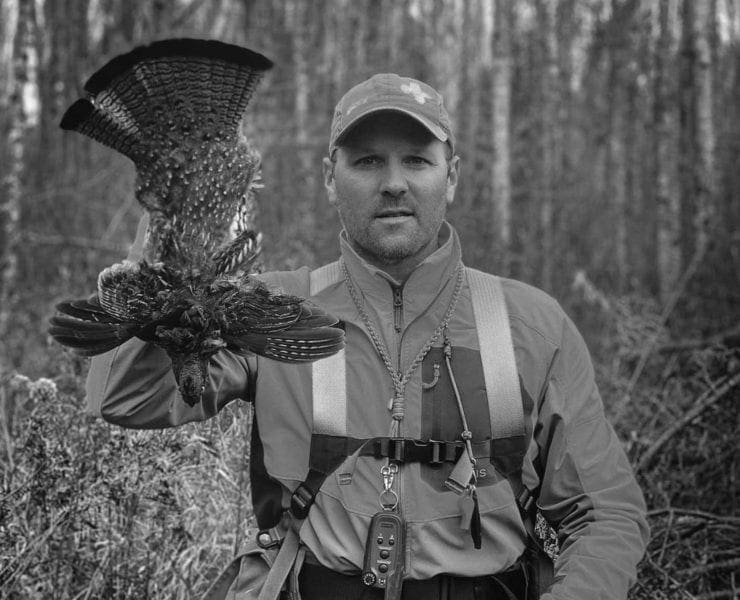 Fritz Heller on a successful grouse hunt.