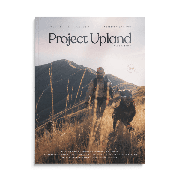 Front cover of the 2018 Project Upland Magazine