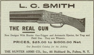 L.C. Smith Ad with Prices
