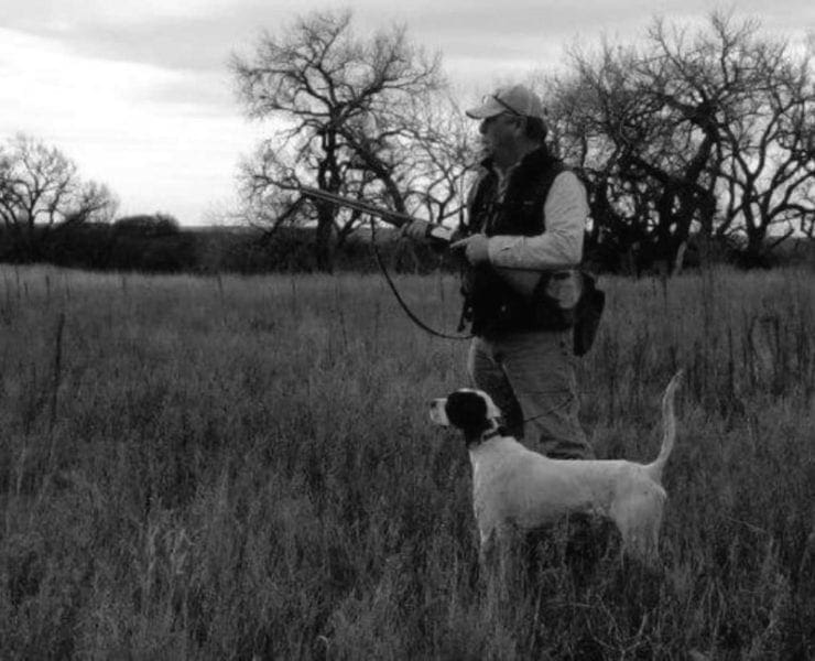 Craig Doherty training one of his grouse dogs.