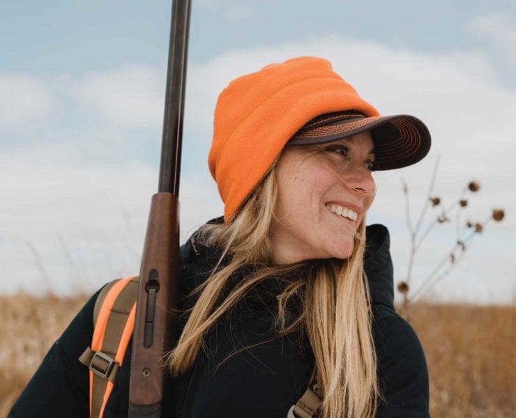 Marissa Jensen bird hunting in Nebraska