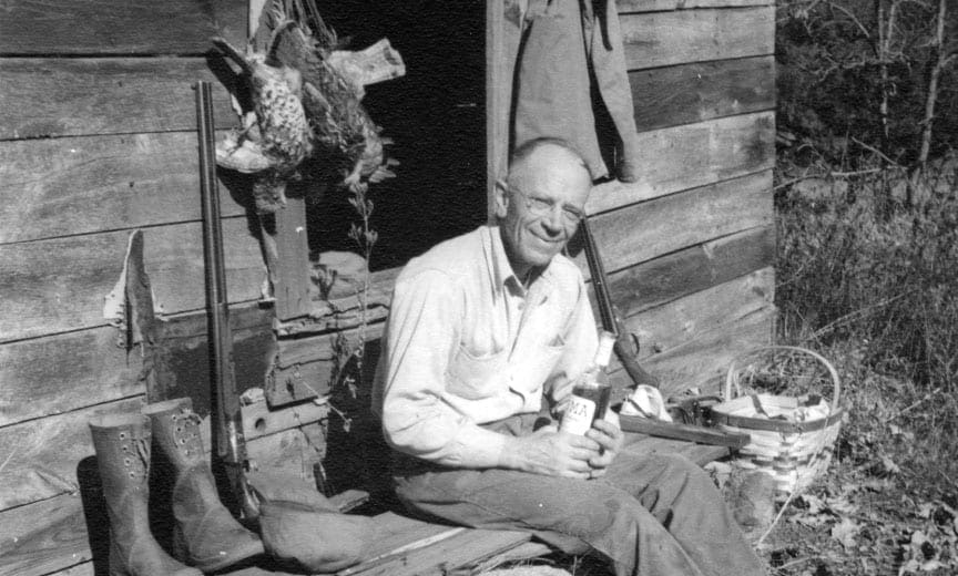 Aldo Leopold after a ruffed grouse hunt