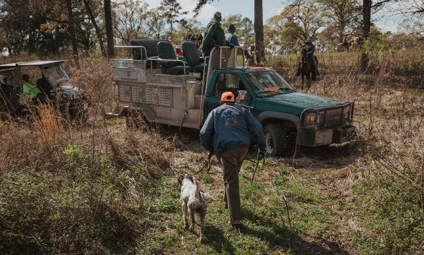 Field trialers from the Ga-Fla Shooting Dog Handlers Club, locally known as the Black Handlers Club