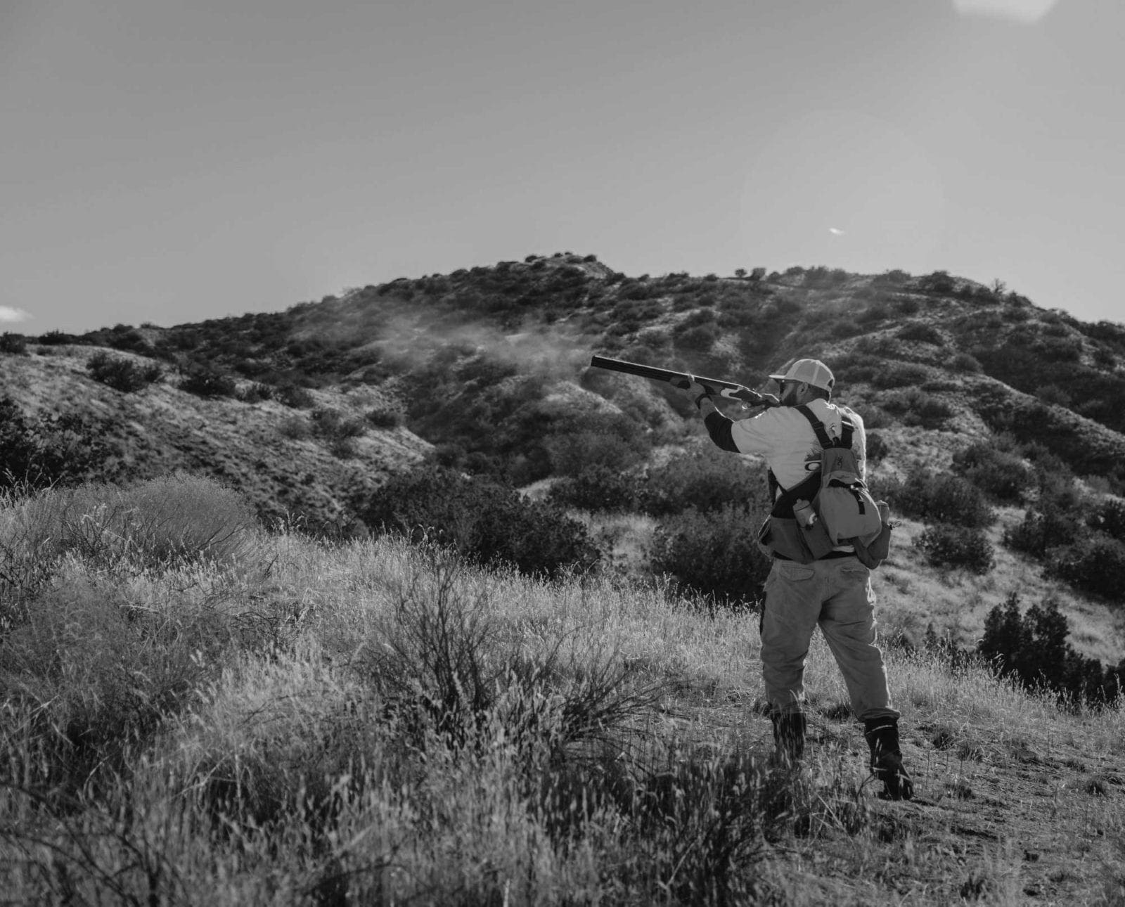 Ruben Mata hunting quail in California