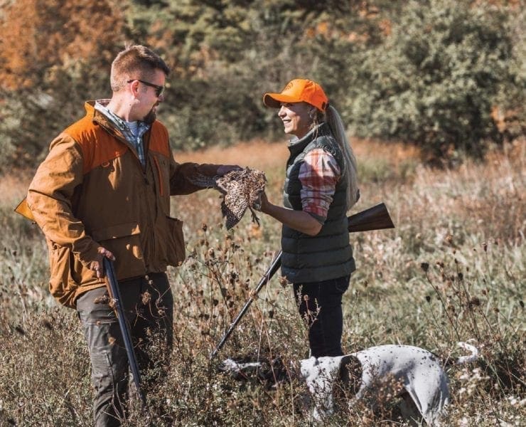 An upland hunter mentors a new bird hunter
