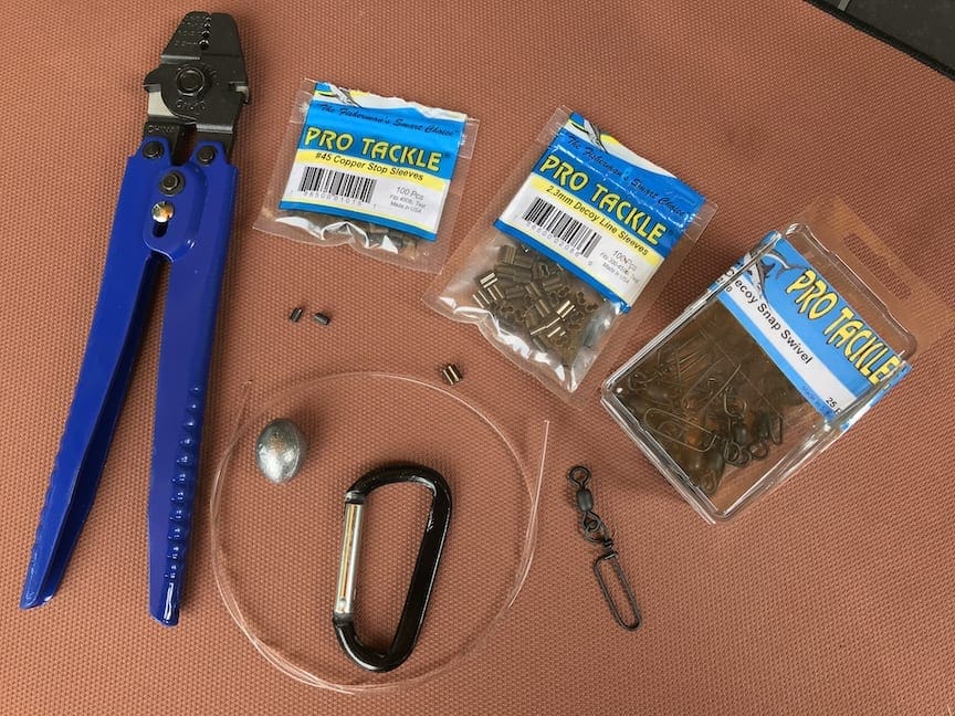 Supplies for making Texas decoy rigs