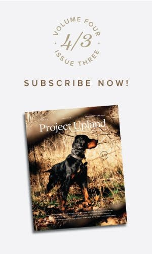 Fall 2020 cover of Project Upland Magazine