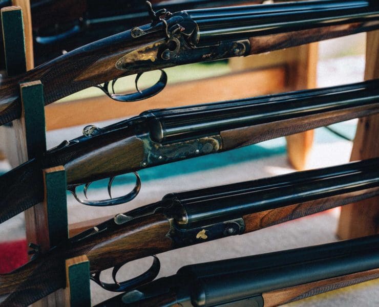 A collection of side-by-side shotguns by Upland Gun Company