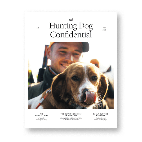Cover of the Fall/Wimter 2022 Volume of Hunting Dog confidential