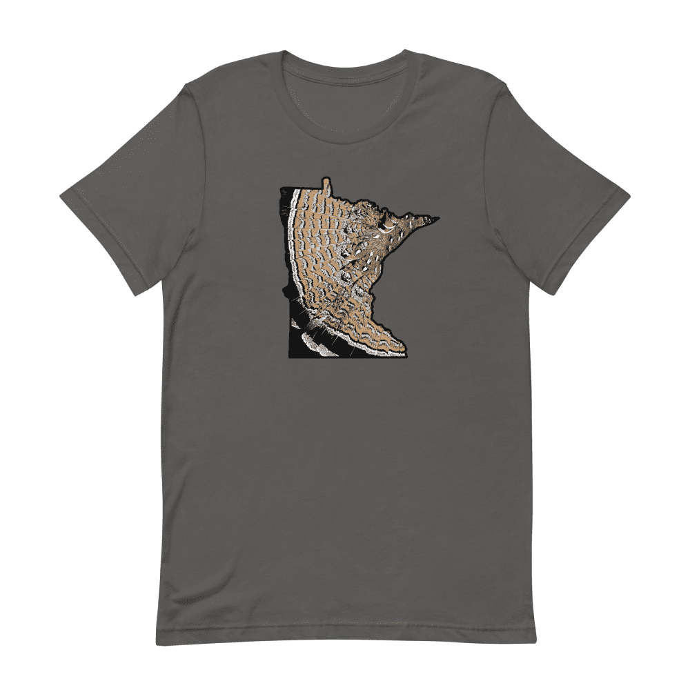 Minnesota Ruffed Grouse T-shirt in Dark Gray