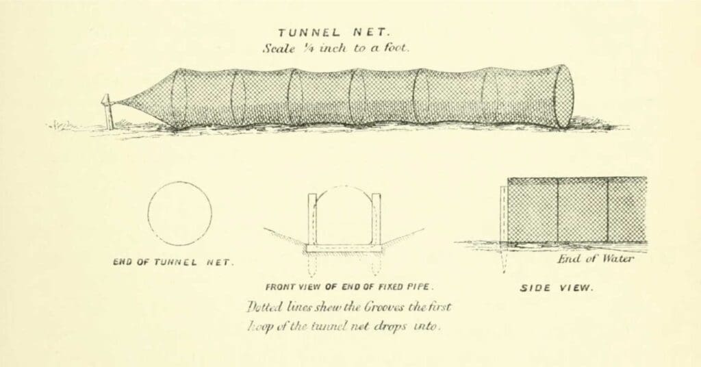 duck decoy tunnel net plans