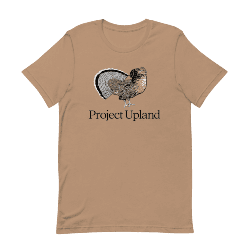 Fanning Ruffed Grouse Tee: Displaying Upland Glory