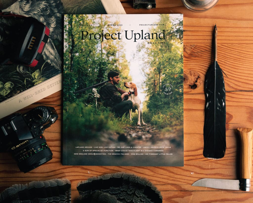 The Spring 2023 issue of Project Upland Magazine featured an unfunded Sweden film on the cover