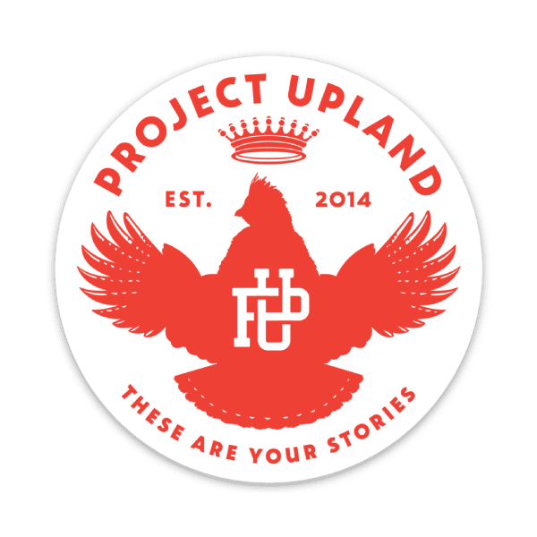 Limited edition 10-year anniversary Project Upland Sticker.