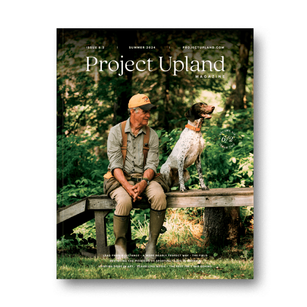 Cover of the Summer 2024 issue of Project Upland Magazine featuring a German Shorthaired Pointer.