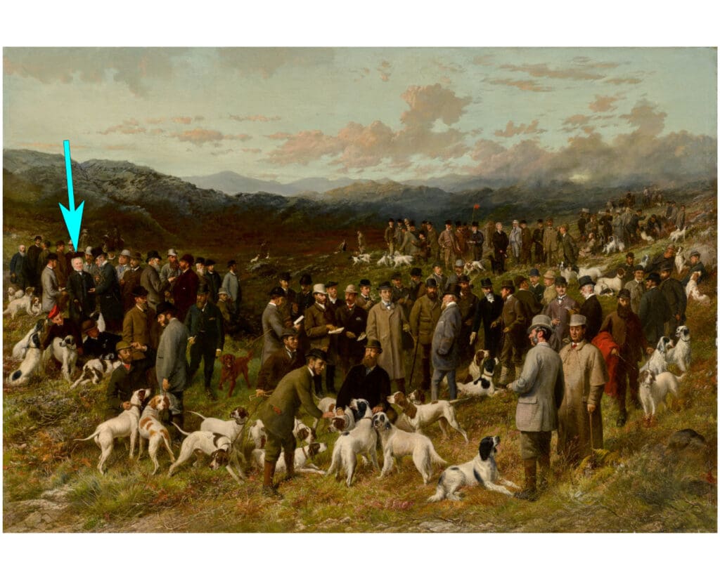 Edward Laverack in George Earl's famous Field Trial at Bala painting. 
