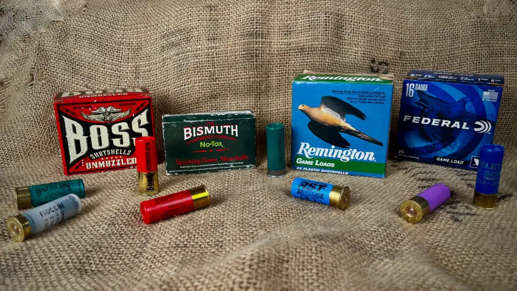 A selection of various vintage shotgun safe ammo loads. 