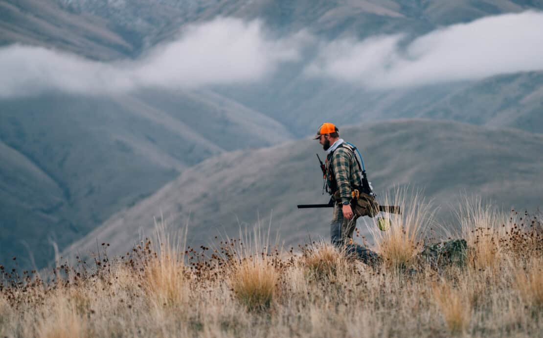 A chukar hunter in the American West