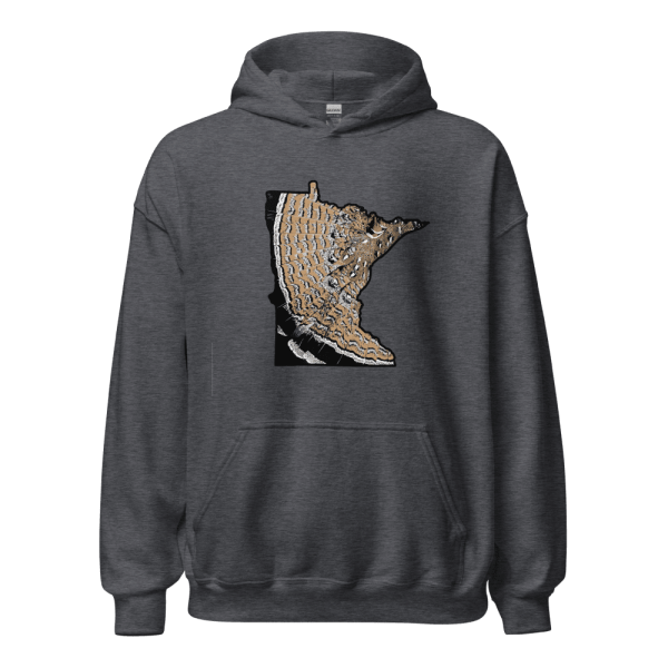 Mn Ruffed Grouse Hoody in Dark Grey