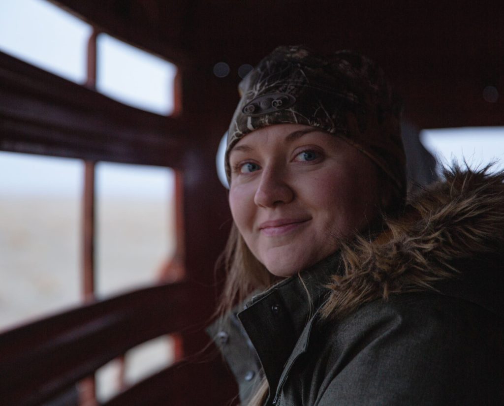 Viewing Prairie Chicken dancing on a lek from a ground blind.