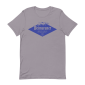 A t-shirt with a Weimaraner dog design on it.