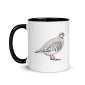 A wild chukar on an 11 oz coffee mug