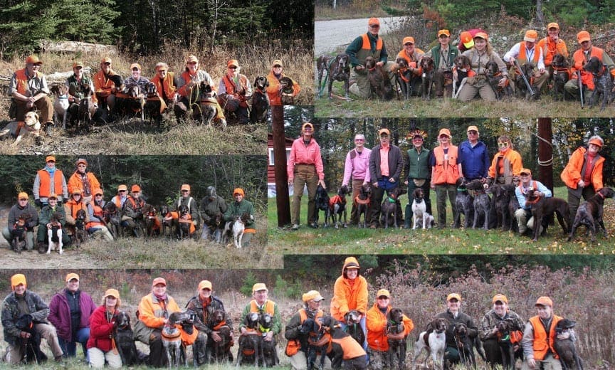 a collection of portraits from over the years of this all women's hunting tradition. 