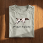 A GSP liver dog design on a t-shirt.