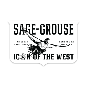 Sage Grouse Label Sticker