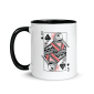 Woodcock "The Queen" playing card coffee mug