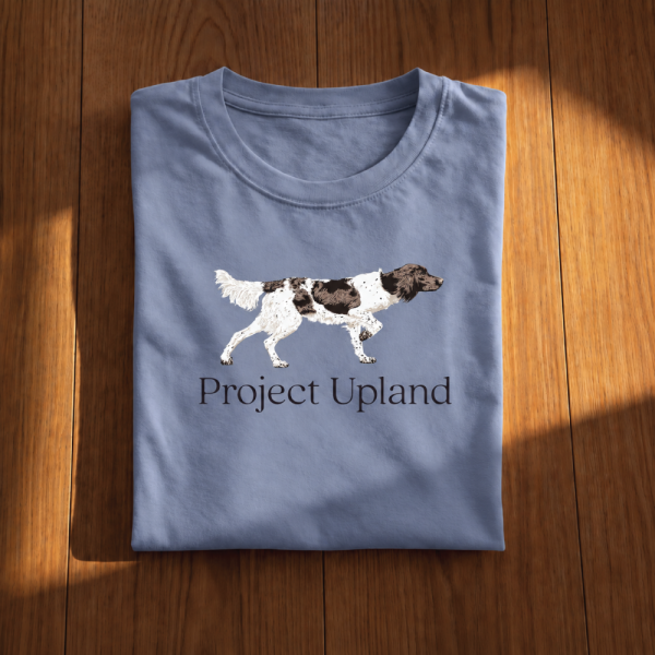 Small-Munsterlander-Folded-Tee-Shirt Folded Small Munsterlander Tee Shirt